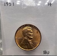 1951 BU Lincoln Wheat Cent
