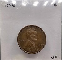 1948 VF Lincoln Wheat Cent