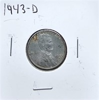 1943 D Lincoln Steel Wheat Cent