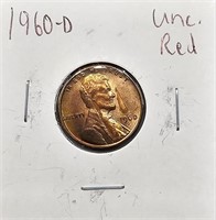 1960 D Red UNC Lincoln Cent