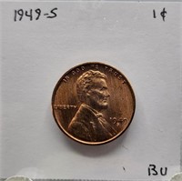 1949 S BU Lincoln Wheat Cent