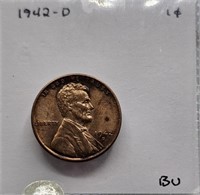 1942 D BU Lincoln Wheat Cent