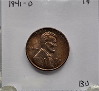 1941 D BU Lincoln Wheat Cent