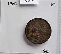 1908 G6 Indian Head Cent