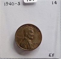 1940 S EF Lincoln Wheat Cent