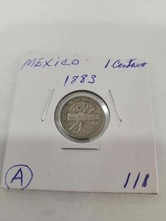 1883 Mexico 1 Centavo