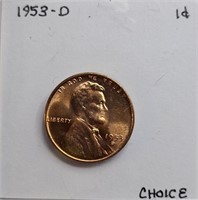 1953 D CHOICE Lincoln Wheat Cent