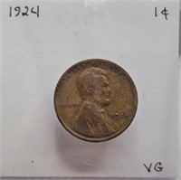 1924 VG Lincoln Wheat Cent