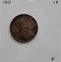 1911 F Lincoln Wheat Cent
