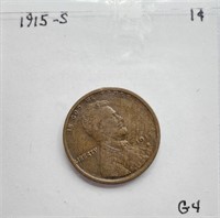 1915 S G4 Lincoln Wheat Cent
