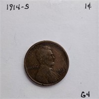 1914 S G4 Lincoln Wheat Cent