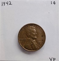 1942 VF Lincoln Wheat Cent