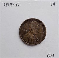 1915 D G4 Lincoln Wheat Cent