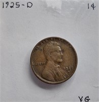 1925 D VG Lincoln Wheat Cent