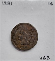1881 VGB Indian Head Cent