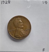 1928 F Lincoln Wheat Cent