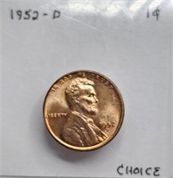 19252 D CHOICE Lincoln Wheat Cent