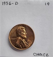 1956 D CHOICE Lincoln Wheat Cent