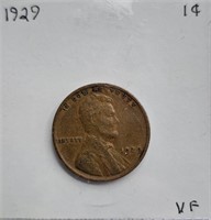 1929 VF Lincoln Wheat Cent