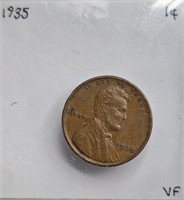 1935 VF Lincoln Wheat Cent