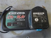 HITACHI 7.2 V. 14.4. BATTERY WITH CHARGER
