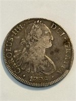 1798 8 Realles Silver Coin