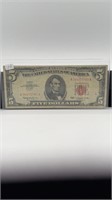 1963 $5 Red Seal