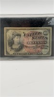 1863 Ten Cents Fractional Note