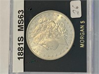 1881-S Morgan Dollar (good condition)