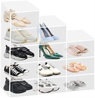 Large Shoe Storage Boxes,12PCS Clear
