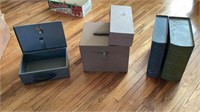 Fireproof Metal Lock Box; Misc Metal Storage Boxes