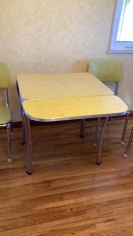 Vintage Mid Century Kitchen Table and Chairs