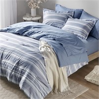 7Pc Full Size Comforter Set with Sheets