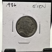 1936 BUFFALO NICKEL