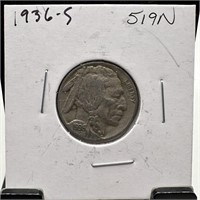 1936-S BUFFALO NICKEL