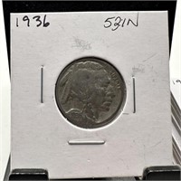 1936 BUFFALO NICKEL