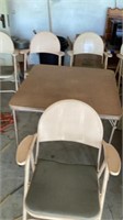 2-Folding tables, 5-folding chair w/arm rests