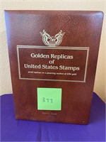 Golden replicas of the United States stamps #377