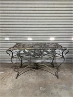 Wrought Iron Leafy Outdoor Garden Table