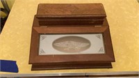 Jewelry Box-Wooden w/glass lid
