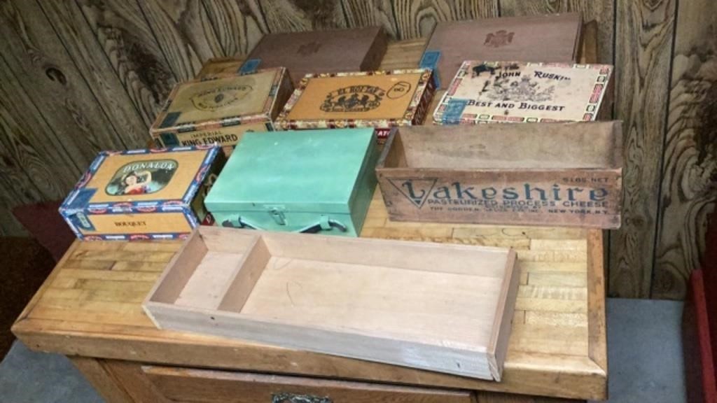 Antique Cigar Boxes, Misc
