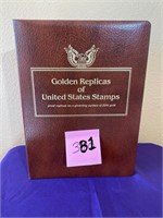 Golden replicas of the United States stamps #381
