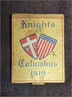 Antique Knights of Columbus 1919 Match Safe
