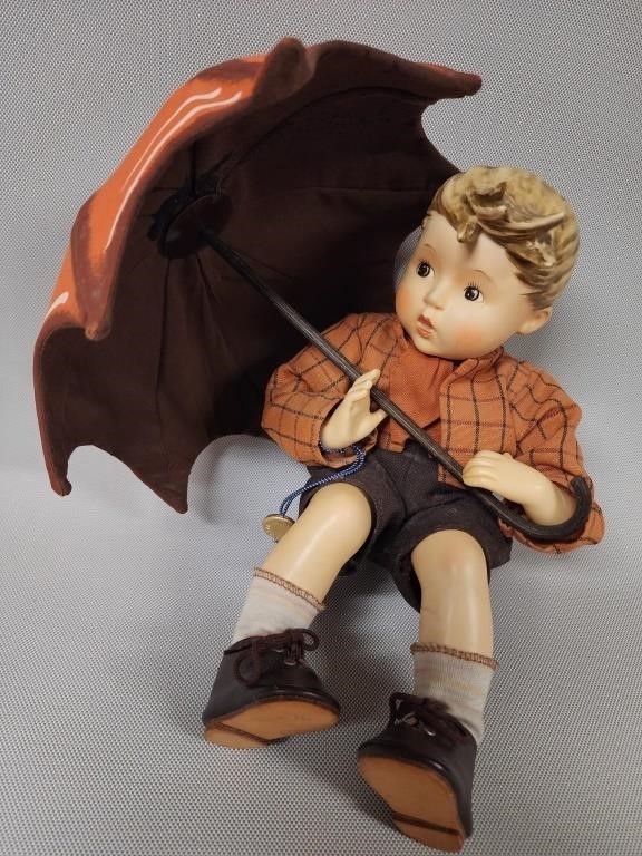 Vintage Hummel Doll "The Umbrella Boy"