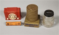 (4) Vintage /Promotional Coin Banks