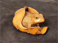 Signed Japanese? Hand Carved Toad