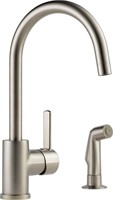 $160Single-Handle Kitchen Faucet with Side Sprayer