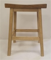 Two Saddle Style Counter Height Bar Stools