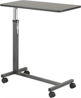 Adjustable Non Tilt Top Overbed Table With Wheels