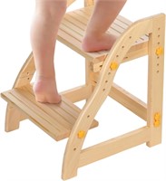 Wooden Step Stool for Kids,Toddler Step Stool